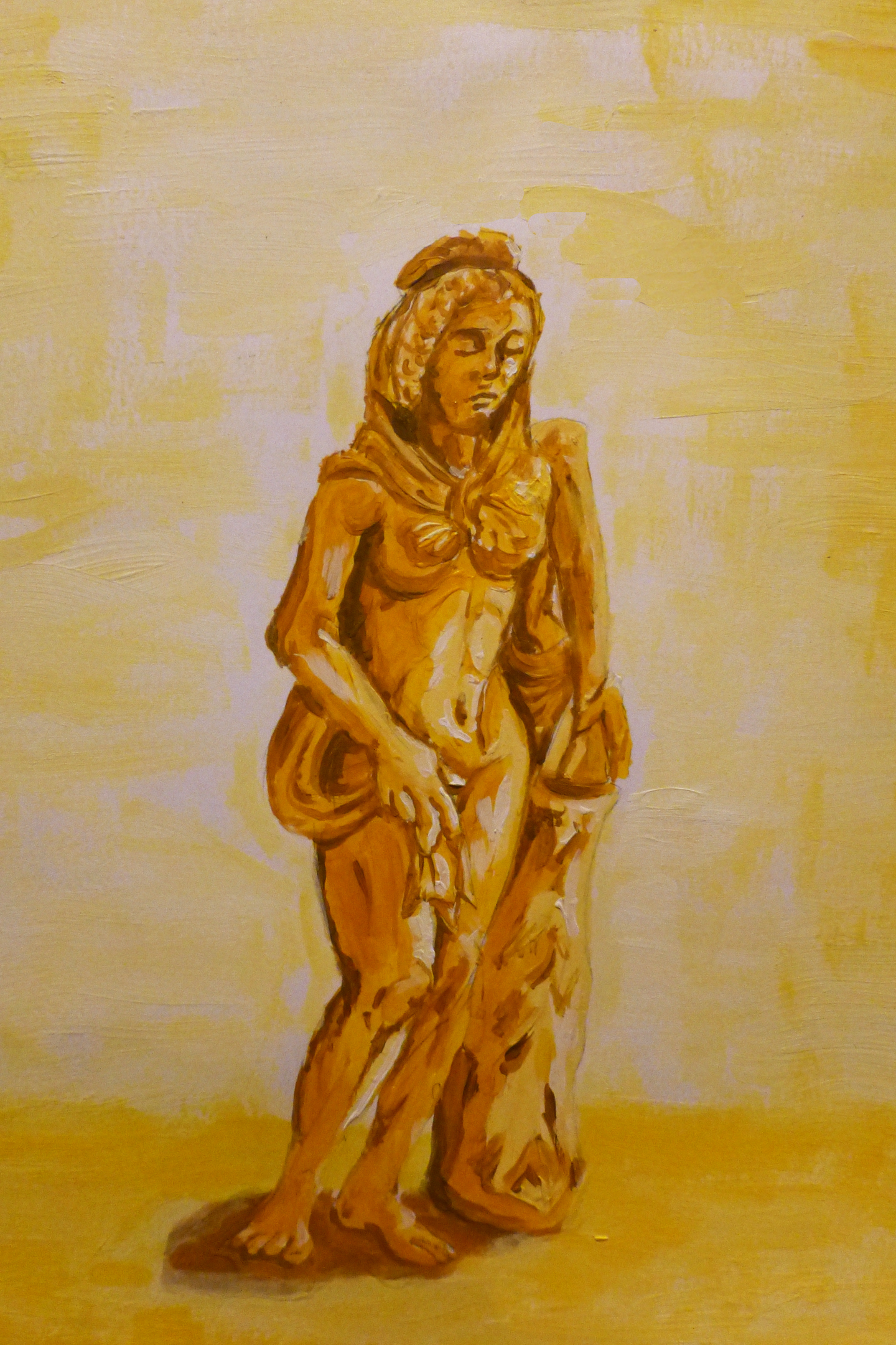 Painting of Venus Sculpture
